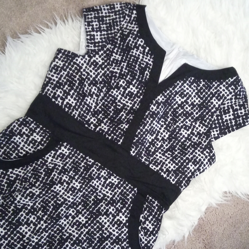 Black & White Sheath Dress Liz Clairborne